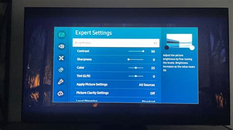 Need help to determine best TV option between mini-LED and OLED. . Samsung qn90b picture clarity settings